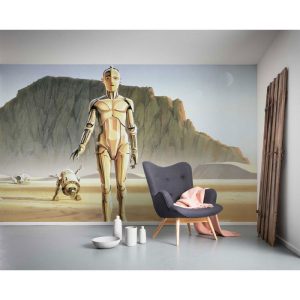 Komar Vlies Fototapete Star Wars Classic Droids 500×250 cm Komar Vlies Fototapete Star Wars Classic Droids 500×250 cm