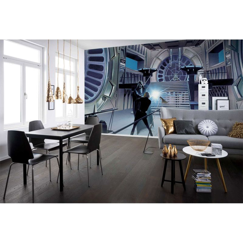 Komar  Vlies Fototapete Star Wars Classic Duell Throneroom 500x250 cm