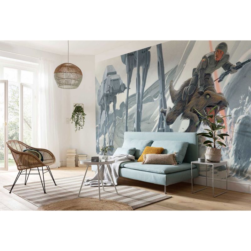 Komar  Vlies Fototapete Star Wars Classic Hoth Battle Ground 500x250 cm