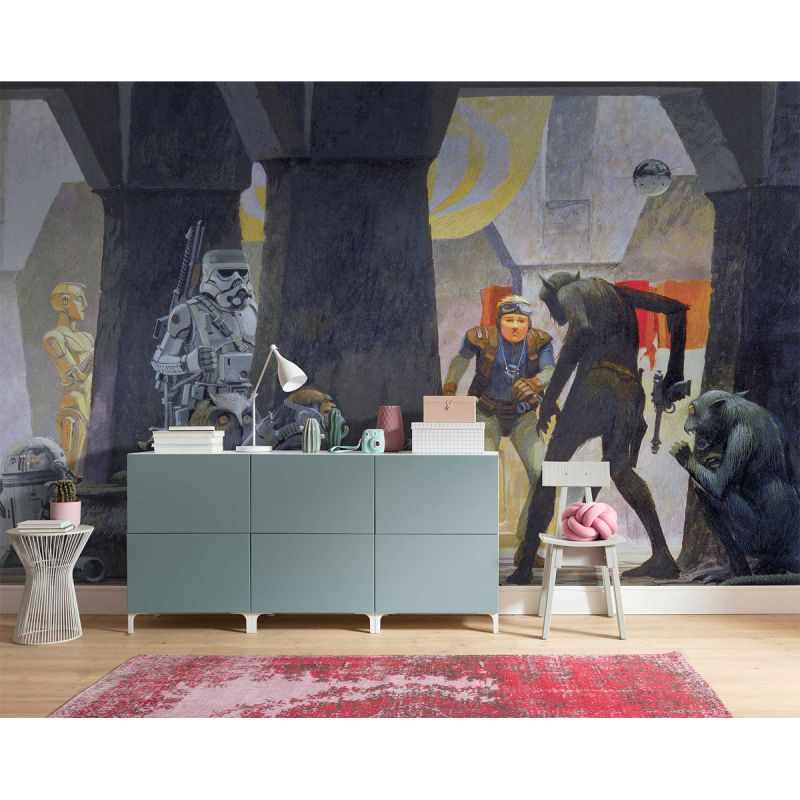 Komar  Vlies Fototapete Star Wars Classic Mos Eisley Streets 500x250 cm