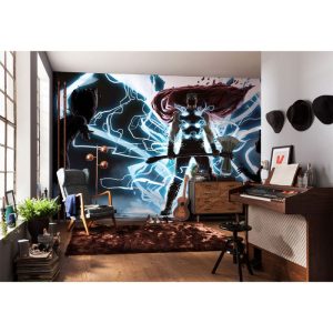 Komar Vlies Fototapete Thor God of Thunder 500×280 cm Komar Vlies Fototapete Thor God of Thunder 500×280 cm