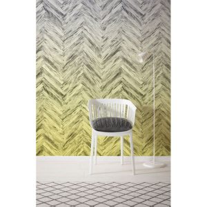Komar Vlies Fototapete Herringbone Yellow 400×250 cm Komar Vlies Fototapete Herringbone Yellow 400×250 cm
