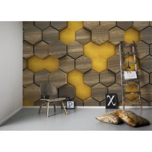 Komar Vlies Fototapete Woodcomb Olive 400×250 cm Komar Vlies Fototapete Woodcomb Olive 400×250 cm