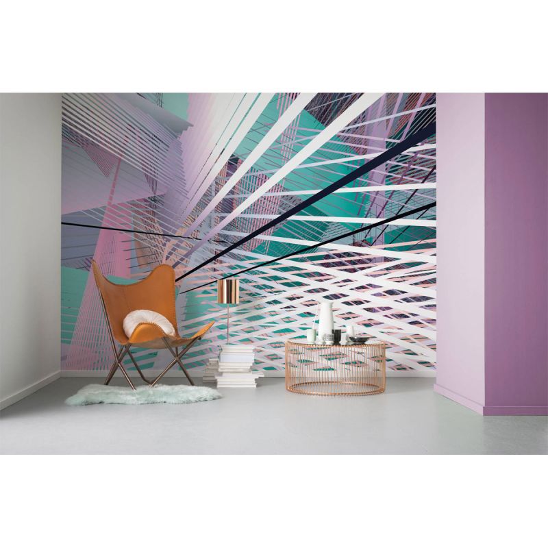 Komar  Vlies Fototapete Space Grid Spring 400x250 cm