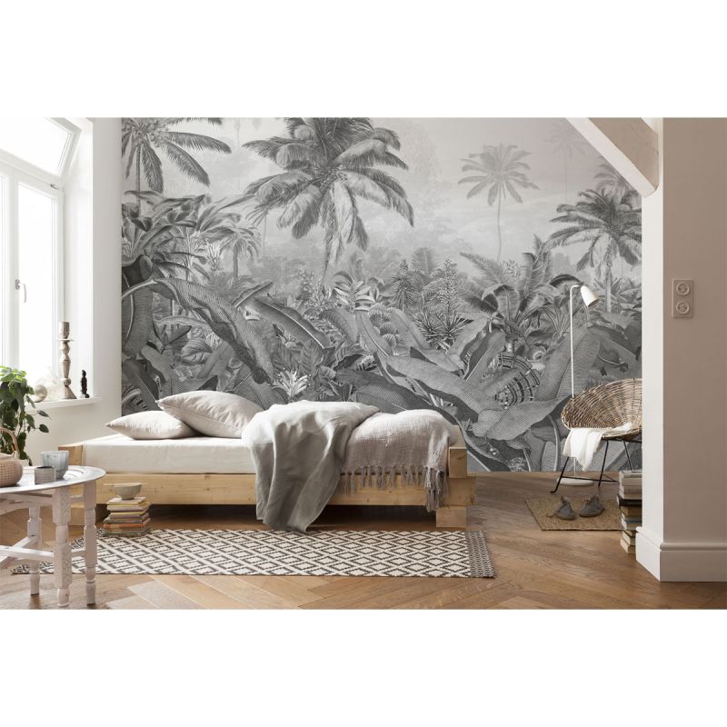 Komar  Vlies Fototapete Amazonia Black & White 400x250 cm