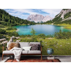 Komar Vlies Fototapete Paradise Lake 400×250 cm Komar Vlies Fototapete Paradise Lake 400×250 cm