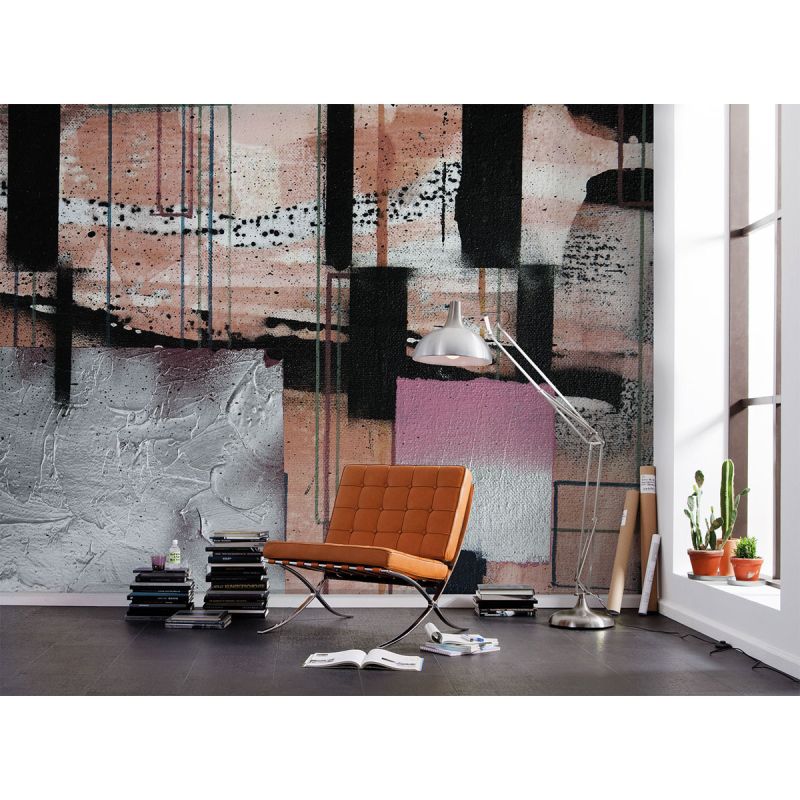 Komar  Vlies Fototapete Squares Dropping 500x280 cm
