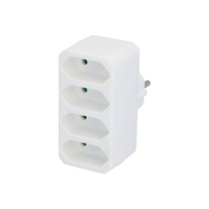 Unitec Euro-Adapter Weiss 4-fach Unitec Euro-Adapter Weiss 4-fach