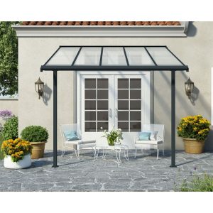 Palram Canopia Sierra Alu Terrassenüberdachung Polycarbonat 3×3 m grau Palram Canopia Sierra Alu Terrassenüberdachung Polycarbonat 3×3 m grau