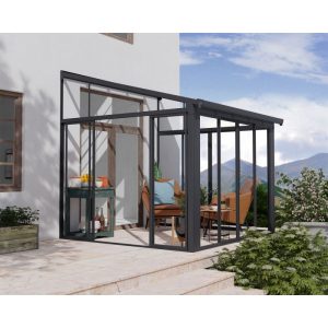 Palram Canopia SanRemo Alu Wintergarten Polycarbonat 3×3 m grau Palram Canopia SanRemo Alu Wintergarten Polycarbonat 3×3 m grau