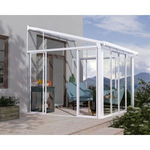 Palram Canopia SanRemo Alu Wintergarten Polycarbonat 3×3 m weiß Palram Canopia SanRemo Alu Wintergarten Polycarbonat 3×3 m weiß