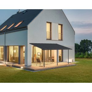 Palram Canopia Capri Alu Terrassenüberdachung Polycarbonat 3×5,6 m grau Palram Canopia Capri Alu Terrassenüberdachung Polycarbonat 3×5,6 m grau