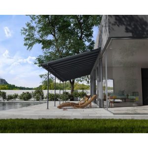 Palram Canopia Capri Alu Terrassenüberdachung Polycarbonat 3×9,7 m grau Palram Canopia Capri Alu Terrassenüberdachung Polycarbonat 3×9,7 m grau