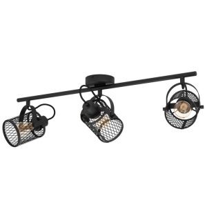 Eglo LED Spot Dellow 3-flammig schwarz/messing Eglo LED Spot Dellow 3-flammig schwarz/messing