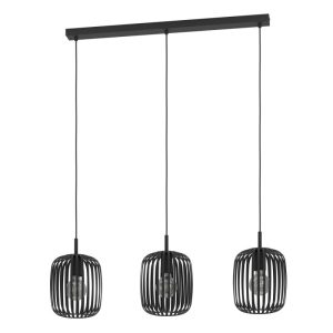 Eglo LED Pendelleuchte Romazzina 3-flammig schwarz Eglo LED Pendelleuchte Romazzina 3-flammig schwarz