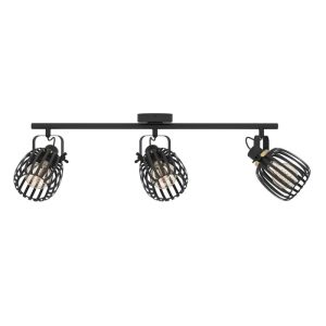 Eglo LED Spot Girona 3-flammig schwarz/messing Eglo LED Spot Girona 3-flammig schwarz/messing