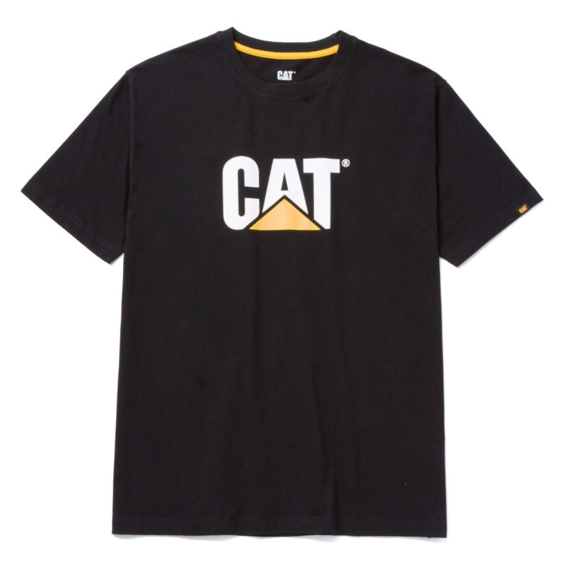 CAT TM Logo T-shirt schwarz Gr. XL