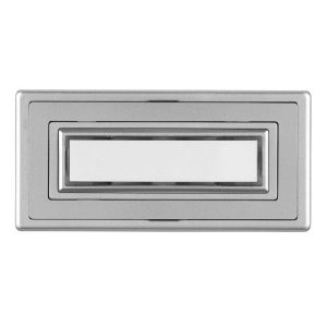 REV Ritter Klingeltaster Aufputz Kunststoff 1-fach mit Namensschild beleuchtbar silber REV Ritter Klingeltaster Aufputz Kunststoff 1-fach mit Namensschild beleuchtbar silber