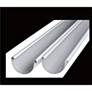 Marley Dachrinne RG 100 Kunststoff halbrund 2m grau Marley Dachrinne RG 100 Kunststoff halbrund 2m grau