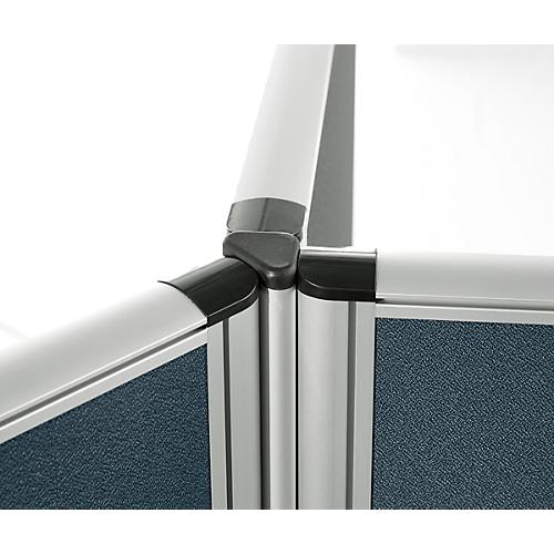 1x 90°/ 2x 135° Winkelverkettung Schallschutz System 40, für Stellwandhöhen 1200 mm