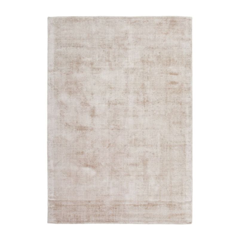 Kurzflorteppich „Luxury 110“ Elfenbein/Taupe, 80x150cm