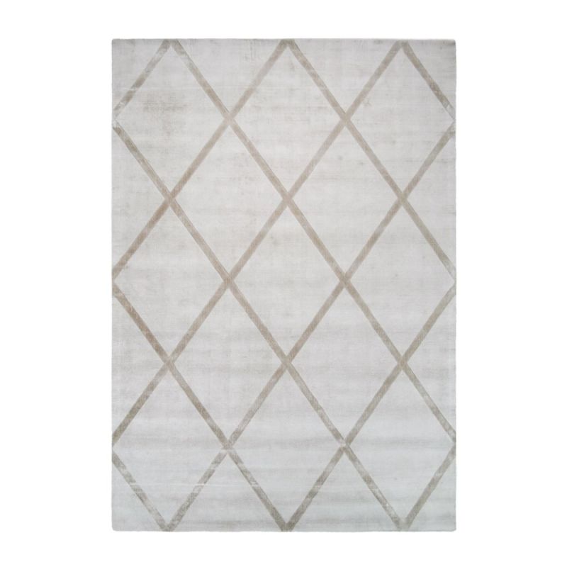 Kurzflorteppich „Luxury 210“ Elfenbein/Taupe, 80x150cm