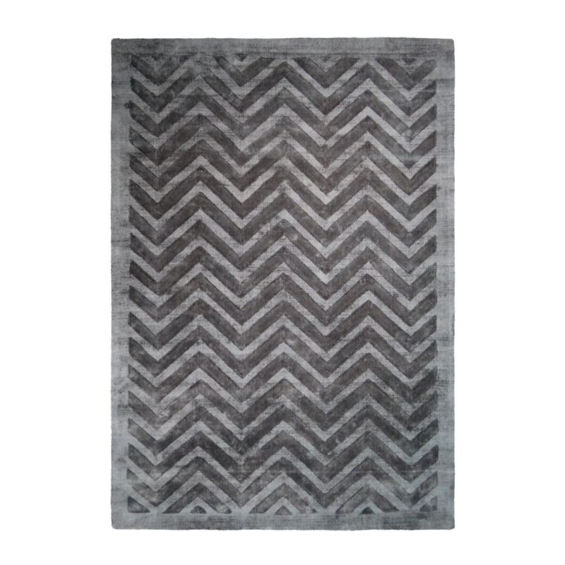 Kurzflorteppich „Luxury 410“ Grau/Anthrazit, 160x230cm