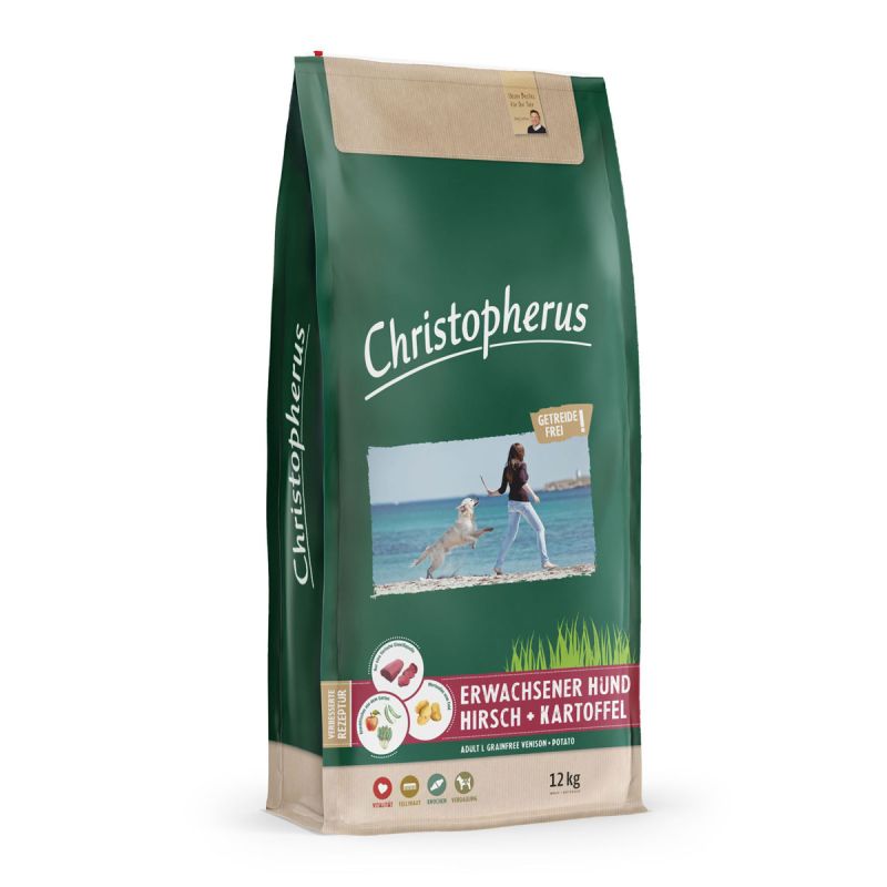 Christopherus Dog Hirsch und Kartoffel Getreidefrei 12kg