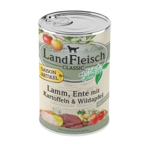 Landfleisch Classic Pur Lamm und Ente und Kartoffel und Wildapfel 400g Landfleisch Classic Pur Lamm und Ente und Kartoffel und Wildapfel 400g