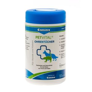 Canina Dog Petvital Ohrentücher, 120 Stück Canina Dog Petvital Ohrentücher, 120 Stück