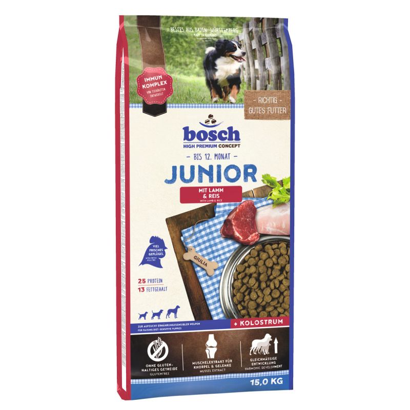 bosch high premium concept Dog Junior Lamm und Reis 15 kg