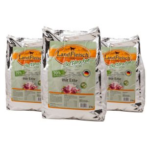 Landfleisch Pur Dog Softbrocken mit Ente 3x5kg Landfleisch Pur Dog Softbrocken mit Ente 3x5kg