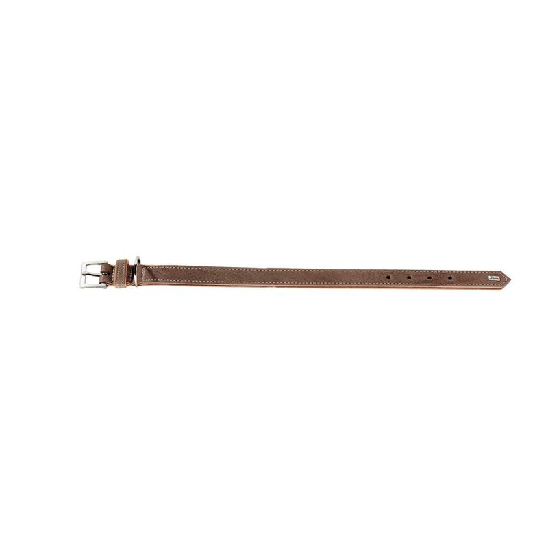 Hunter Dog Halsband Porto tabak/cognac 21-25cm