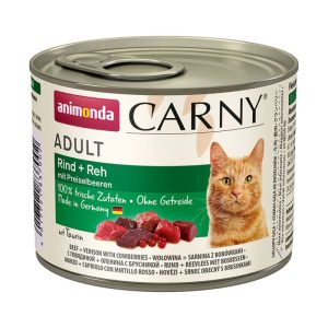 Carny Cat Adult Rind und Reh und Preiselbeere 200g Dose Carny Cat Adult Rind und Reh und Preiselbeere 200g Dose