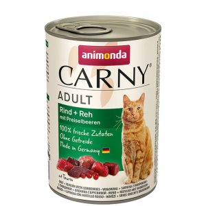 Carny Cat Adult Rind und Reh und Preiselbeere 400g Dose Carny Cat Adult Rind und Reh und Preiselbeere 400g Dose