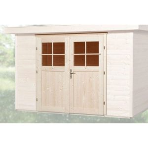 Weka Zusatzdoppeltür für Gartenhaus 45 mm 183 x 182 cm Weka Zusatzdoppeltür für Gartenhaus 45 mm 183 x 182 cm