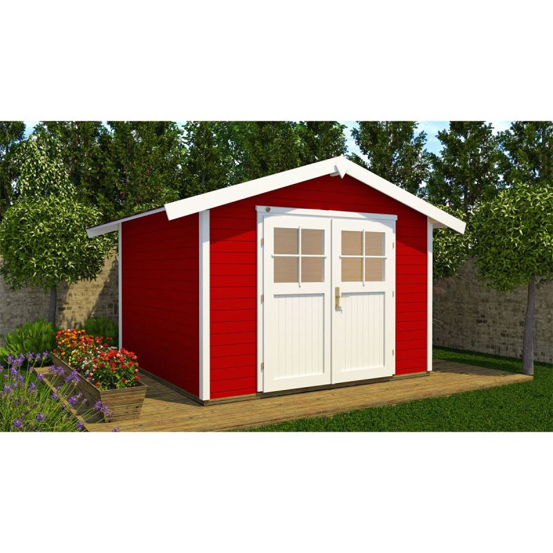 Weka Gartenhaus „122“ Gr.1, schwedenrot