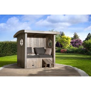 Weka Gartenlaube „Merano“, silbergrau gebürstet Weka Gartenlaube „Merano“, silbergrau gebürstet