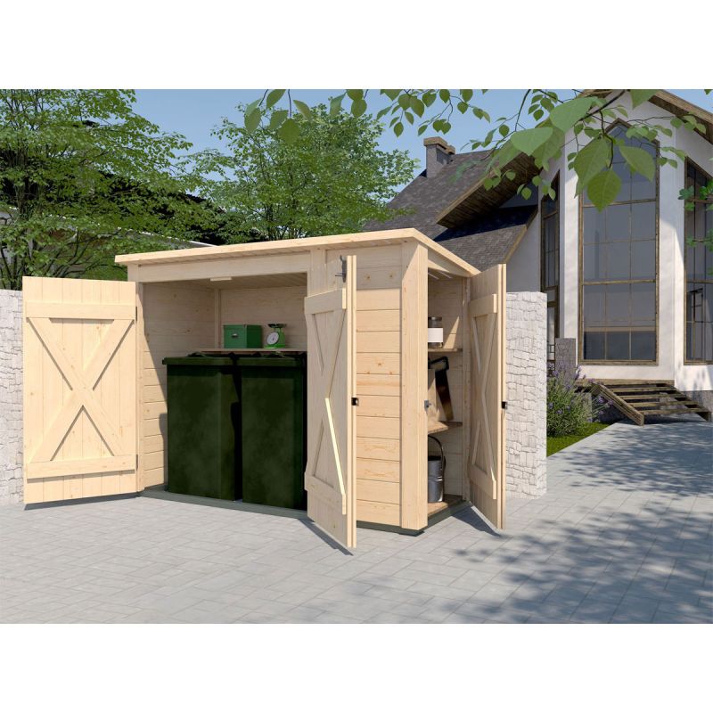 Weka Multibox mit Regalsystem natur