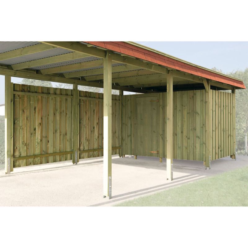 Weka Geräteraum für Carports „ 20 mm“, kesseldruckimprägniert