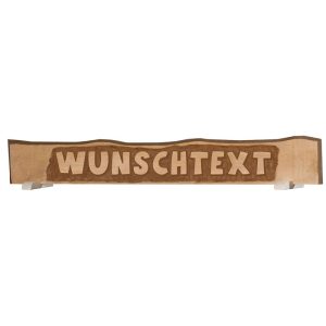 Weka handgeschnitztes Massivholzschild „individueller Text“ Weka handgeschnitztes Massivholzschild „individueller Text“