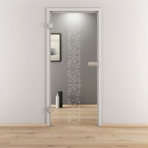Novadoors Glasdrehtür NOVA 504 klar 83,4 x 197,2 cm Links