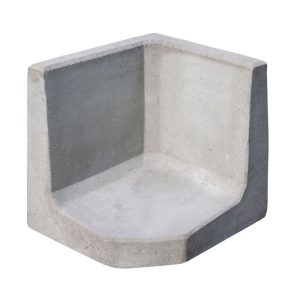 Diephaus  L-Stein-Ecke grau 40 x 50 x 50/7 cm