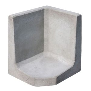 Diephaus  L-Stein-Ecke grau 60 x 50 x 50 x 7 cm