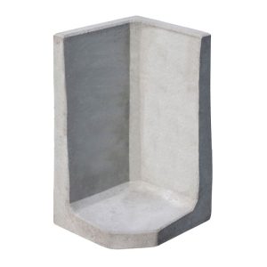 Diephaus  L-Stein-Ecke grau 80 x 50 x 50 x 7 cm