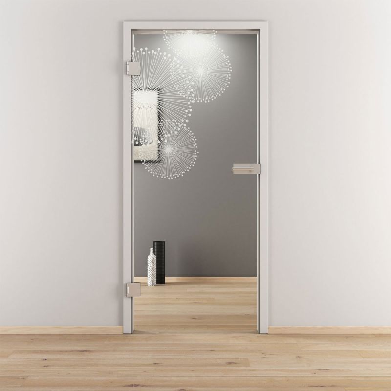 Novadoors Glasdrehtür NOVA 507 klar 83,4 x 197,2 cm Links