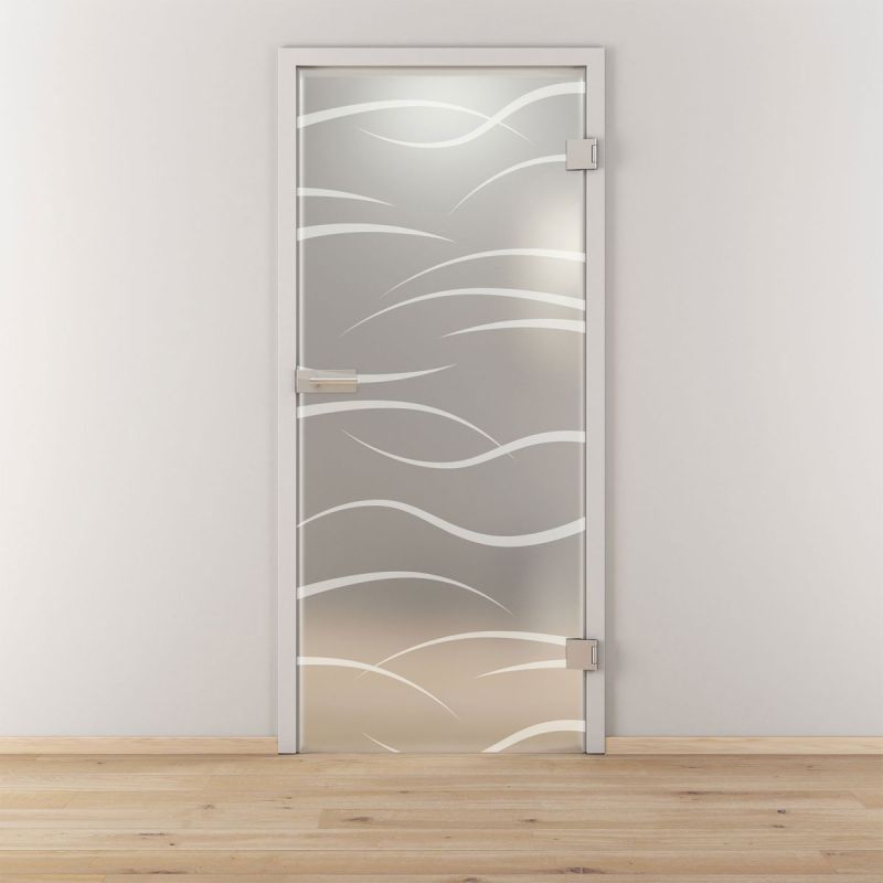 Novadoors Glasdrehtür NOVA 540 mattiert 83,4 x 197,2 cm Rechts
