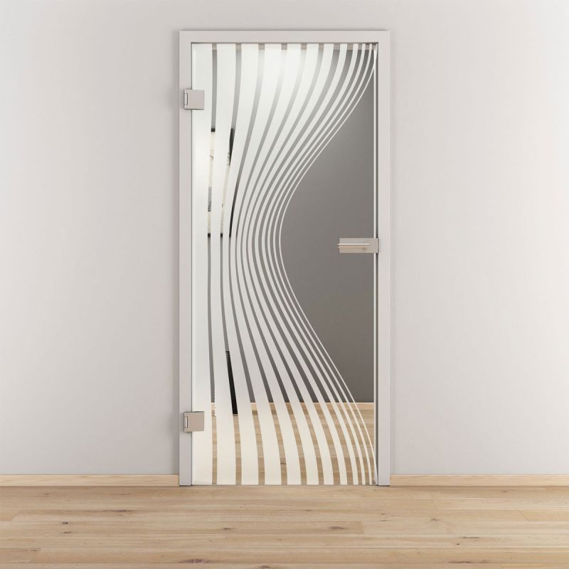 Novadoors Glasdrehtür NOVA 543 klar 70,9 x 197,2 cm Links