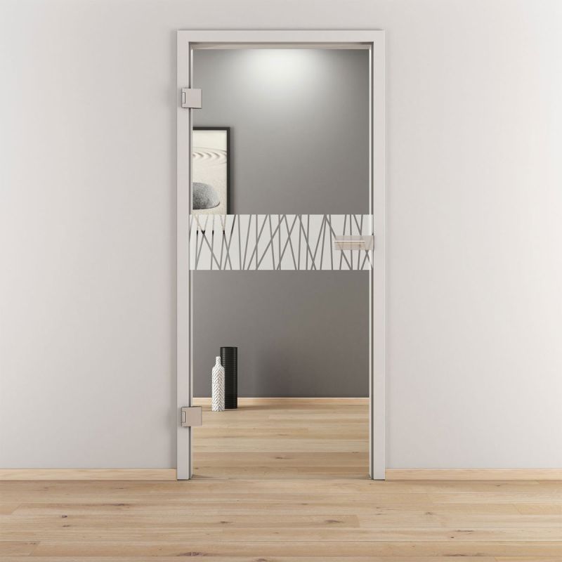 Novadoors Glasdrehtür NOVA 546 klar 70,9 x 197,2 cm Links