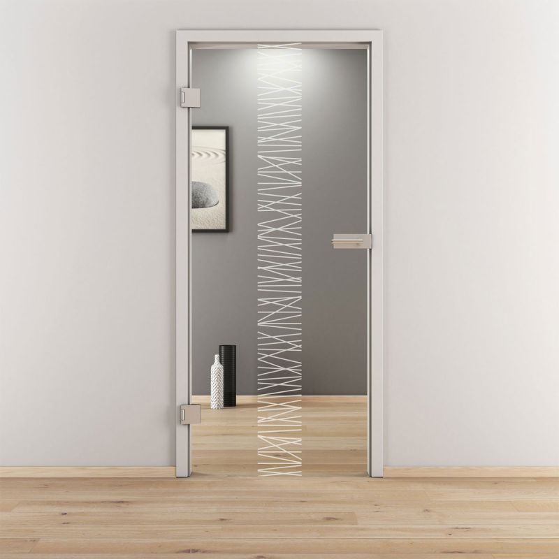 Novadoors Glasdrehtür NOVA 549 klar 95,9 x 197,2 cm Links